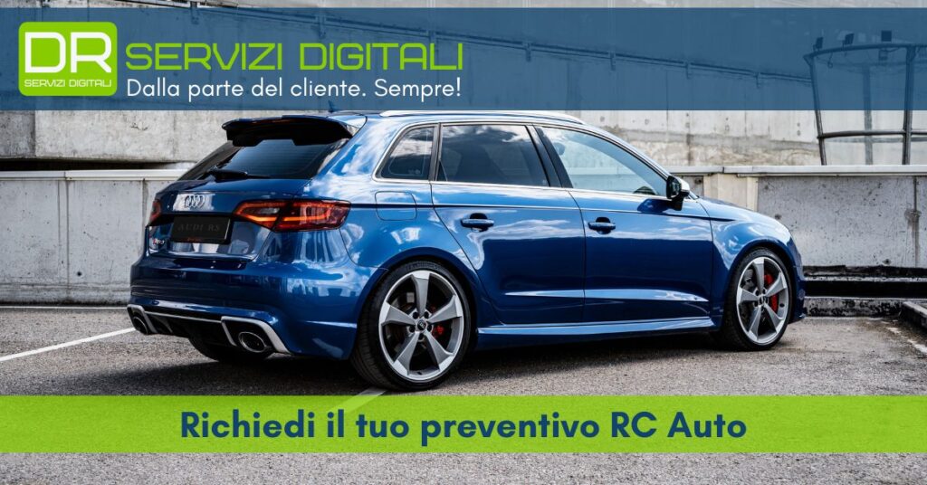 Richiedi gratuitamente il tuo preventivo RC Auto grazie a DR SERVIZI DIGITALI