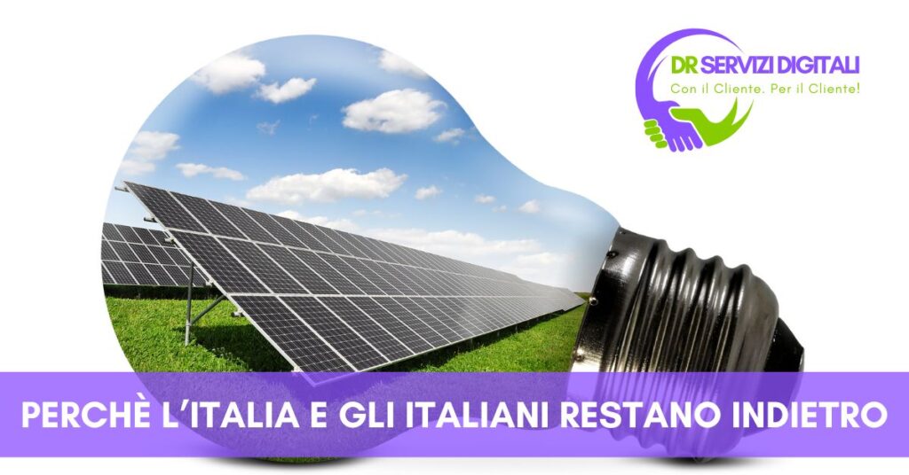 Lampadina e fotovoltaico per energie rinnovabili